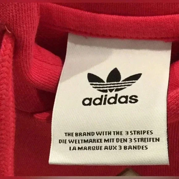 SOLD NWT ADIDAS. Hoody, sweatshirt, sweater,classic LOGO vibrant colors MEDIUM - Picture 3 of 10